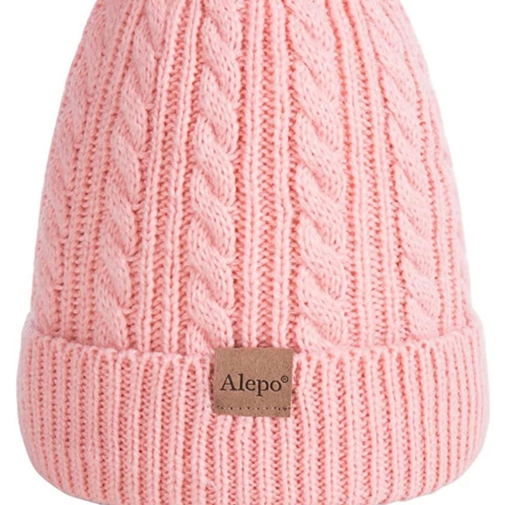 Kids Winter Beanie Hat, Children's Warm Fleece Lined Knit Thick Ski Cap